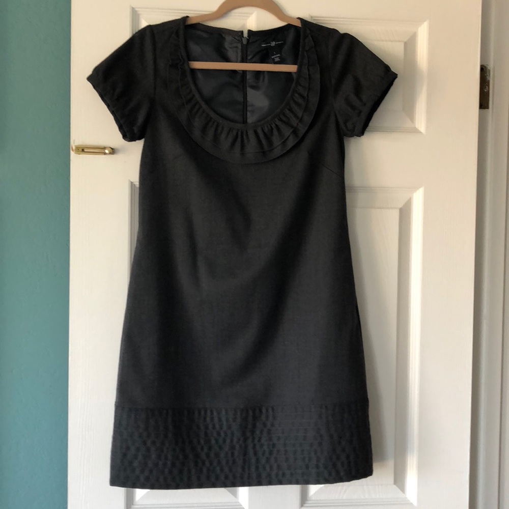 Gap grey ruffle dress
